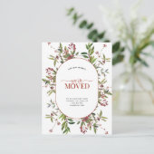 Wir haben die Winter Berry Ankündigung Postkarte v (Stehend Vorderseite)