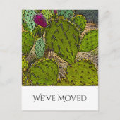 Wir haben die Wüste im Südwesten der neuen Zuhause Ankündigungspostkarte (Vorderseite)