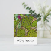 Wir haben die Wüste im Südwesten der neuen Zuhause Ankündigungspostkarte (Stehend Vorderseite)