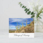 Wir haben die Wüste im Südwesten elegant bewegt Ankündigung (Stehend Vorderseite)