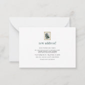 Wir haben die Zimmer verschoben Mitteilungskarte (Rückseite)