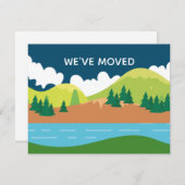 Wir haben die Zuhause-Adresse der Berge geändert Ankündigung (Vorne/Hinten)