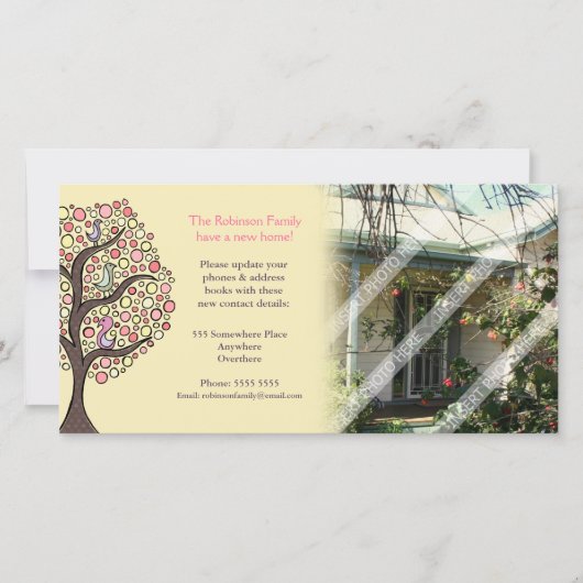 Wir haben die Zuhause-Benachrichtigung für Haus um Ankündigung (Vorderseite)