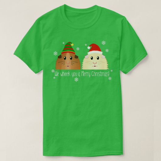 Wir haben dir eine frohe Weihnachtsfeier Guinea Pi T-Shirt (Design vorne)