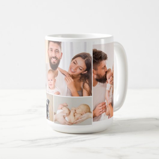 Wir haben dir Papa Liebe! Foto des ersten Vaters Kaffeetasse (VorderseiteRechts)