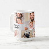 Wir haben dir Papa Liebe! Foto des ersten Vaters Kaffeetasse (Vorderseite Links)