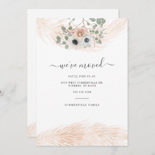 Wir haben Drehbuch Pampas Grass Botanische Bewegun Ankündigung (Vorne/Hinten)