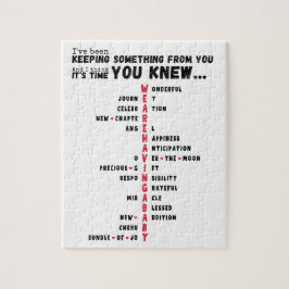 Wir haben ein Baby - Einzigartiges Baby-Reveal Puzzle