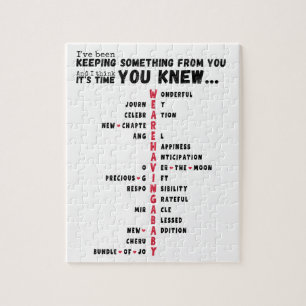 Wir haben ein Baby - Einzigartiges Baby-Reveal Puzzle