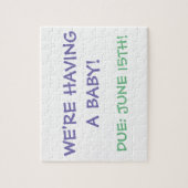 "Wir haben ein Baby!" Puzzlespiel Puzzle (Vertikal)