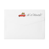 Wir haben ein handgezeichnetes Weihnachtsauto bewe (Rückseite)