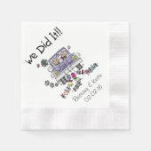 Wir haben ein Hochzeitsauto mit Papieren von Napki Serviette (Vorderseite)