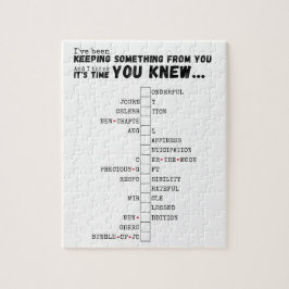 Wir haben ein kleines Puzzle - komplett und offen.