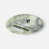 Wir haben ein Monster erschaffen! Pappteller (Schrägansicht)