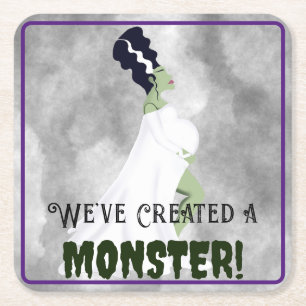 Wir haben ein Monster erschaffen! Rechteckiger Pappuntersetzer