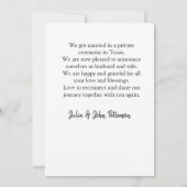 Wir haben ein Paar Namen Stadt hinzufügen, Datum g Ankündigung (Rückseite)