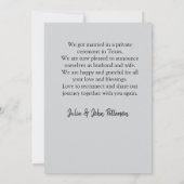 Wir haben ein Paar Namen Stadt hinzufügen, Datum g Ankündigung (Rückseite)