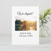 Wir haben ein Paar Namen Stadt hinzufügen, Datum g Ankündigung (Stehend Vorderseite)