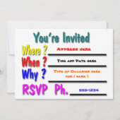 Wir haben ein Party!!!! Einladung (Rückseite)