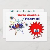 Wir haben ein Party!!!! Einladung (Vorne/Hinten)