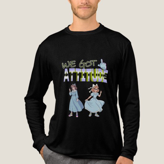 Wir haben eine Attitüde Tri-Blend Shirt (Vorderseite)