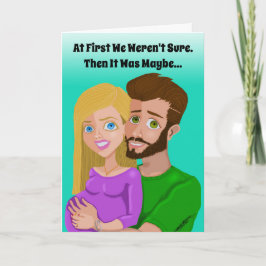 Wir haben eine Baby-Grußkarte Dankeskarte