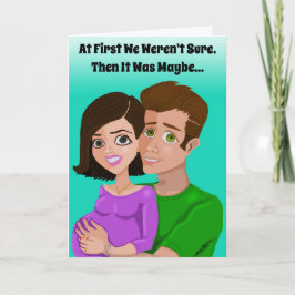 Wir haben eine Baby-Grußkarte Dankeskarte