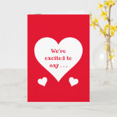 Wir haben eine Baby-Schwangerschaftskarte Karte (Gelbe Blume)