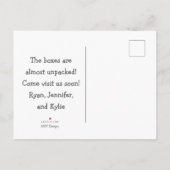 Wir haben eine bewegliche Ankündigung auf der Post (Rückseite)