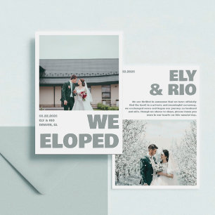Wir haben eine einfache Sea Foto Announcement Card Ankündigung