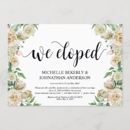 Wir haben eine Einladungskarte für den Elopement-E Einladung