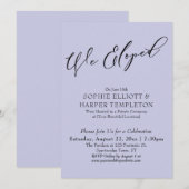 Wir haben eine elegante, einfache Lavendel-Feier v Einladung (Vorne/Hinten)