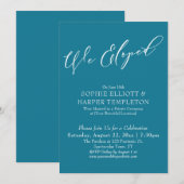 Wir haben eine elegante, einfache Mosaikfeier mit  Einladung (Vorne/Hinten)