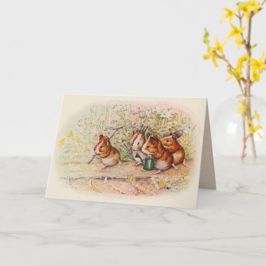 Wir haben eine kleine Guinea Schweine, die grüßen Karte (Gelbe Blume)