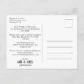 Wir haben eine moderne minimalistische 2-Foto-Ankü Postkarte (Rückseite)