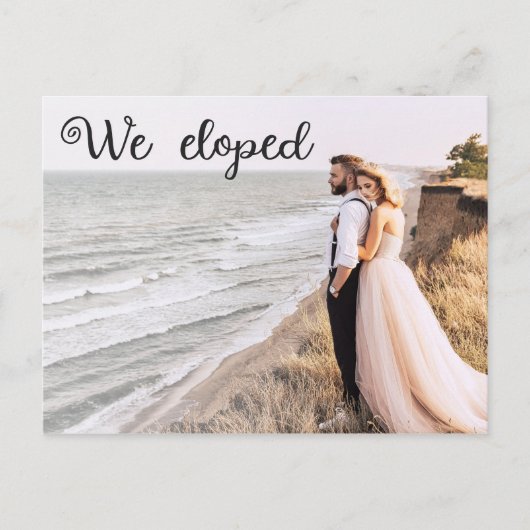 Wir haben eine moderne minimalistische 2-Foto-Ankü Postkarte (Vorderseite)