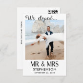 Wir haben eine moderne minimalistische Foto QR Cod (Vorne/Hinten)