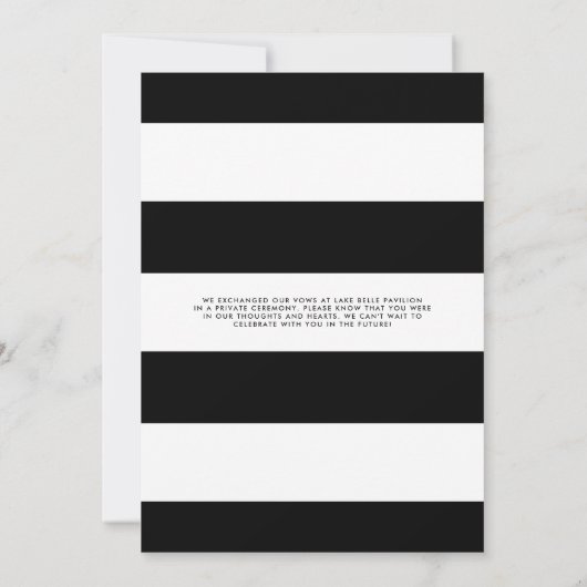 Wir haben eine moderne Minimalistische Schwarze Fo Ankündigung (Rückseite)