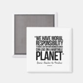 Wir haben eine moralische Verantwortung Magnet (Vorderseite/Rückseite)