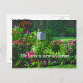 Wir haben eine neue Adresse Ankündigungspostkarte (Vorne/Hinten)