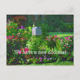 Wir haben eine neue Adresse Ankündigungspostkarte
