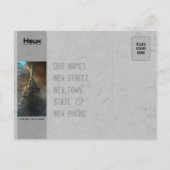 Wir haben eine neue Adresse - Einladung zur Postka (Rückseite)