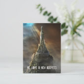 Wir haben eine neue Adresse - Einladung zur Postka (Stehend Vorderseite)