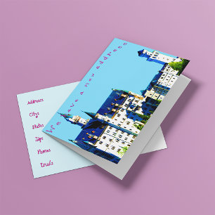 "Wir haben eine neue Adresse" Meldevorlage Einladung