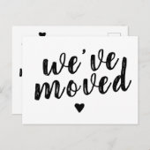 Wir haben eine neue Adressenänderung Niedlich rust Ankündigungspostkarte (Vorne/Hinten)