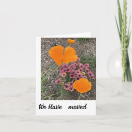 Wir haben eine neue Adressenbenachrichtigungskarte Dankeskarte