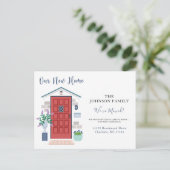 Wir haben eine neue Ankündigung zur Adressenversch Postkarte (Stehend Vorderseite)