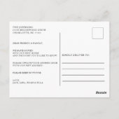 Wir haben eine neue Ankündigung zur Adressenversch Postkarte (Rückseite)