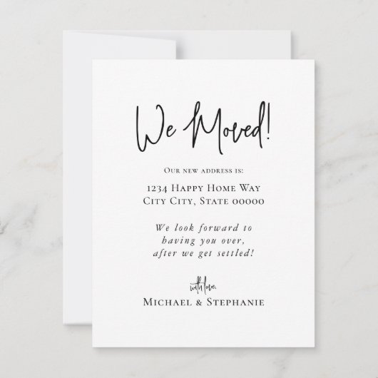 Wir haben eine neue Blumenkarte für unser Haus gek (Rückseite)