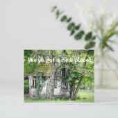 Wir haben eine neue Postkarte got (Stehend Vorderseite)